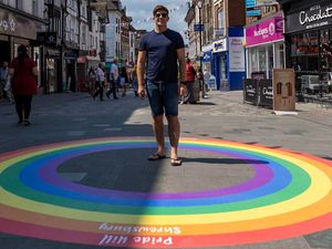 Supporting image for story: Putting the 'Pride' in Shrewsbury's Pride Hill with celebration artwork