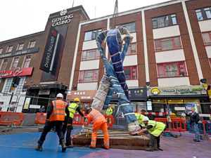 Supporting image for story: HIV and Aids memorial craned into place in Birmingham ready for unveiling