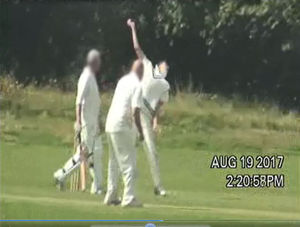 Investigators filmed Hodgson bowling, batting and fielding at Highley