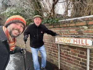 Paul Tranter and Tom Cleaton in Snow Hill, St George's
