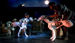 Oliver Wellington as Pongo and Emma Thornett as Missis