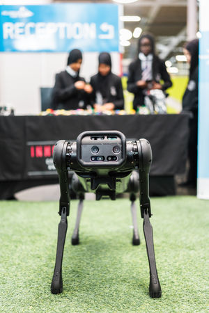 Robot dog at SciENGINEERING 