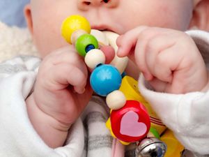 A pair of baby's hands