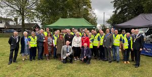 Dignitaries, The Not Forgotten, soldiers and freemasons who helped and supported the event. 
