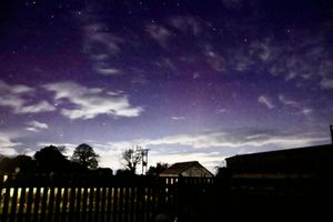 The Northern Lights were captured in Shropshire. Picture; Sue Austin