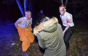 Pics in Penkridge at Lower Drayton Farm, which has been turned into 'Terror Farm' for Halloween.