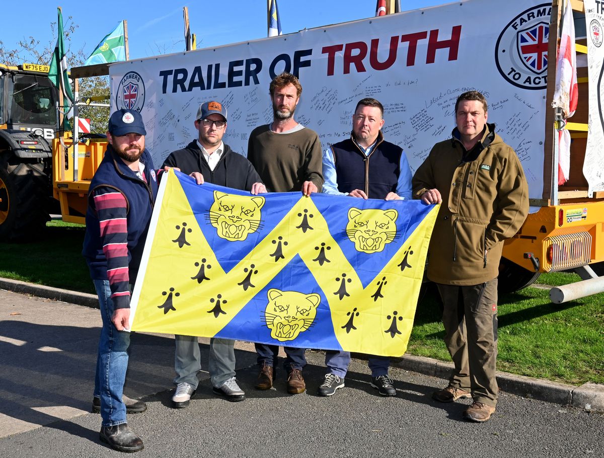 We are being hammered and pushed out of business: Trailer of Truth national farmer protest rolls into Shropshire