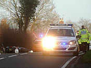 Supporting image for story: A5 crash rider badly injured
