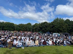 The event attracted people from across the area to come and worship together