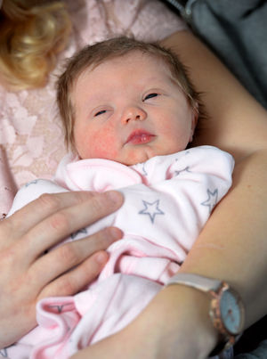 Violet was the first baby born at New Cross Hospital in 2020