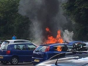 Supporting image for story: Three cars damaged in Telford car park blaze - with pictures