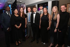 BUSINESS COPYRIGHT NATIONAL WORLD TIM STURGESS 13/11/24.  Ladder for the Black Country  Apprentice Awards 2024 .The Richardson Suite at West Bromwich Football Club. Pictured, Higgs.