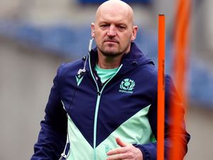 Scotland head coach Gregor Townsend during a team run