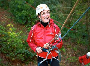 The Duchess of Cambridge visited The Towers in November 2015, meeting schoolchildren, instructors and taking part in some of the adventure activities