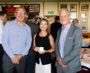 left to right is Tim Lang, Liz Wheatley and Steve Harris
