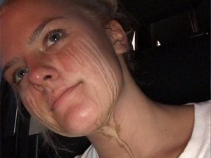 Supporting image for story: A woman started crying after getting a spray tan and the results are hilarious