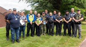 Police officers from West Mercia Police and Staffordshire Police joined forces for Operation Hallikar. Picture: West Mercia Police.