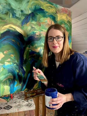 Amy Rhodes in Her Art Studio