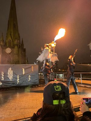 First showing of FORGED at the Bullring for Birmigham Light Festival