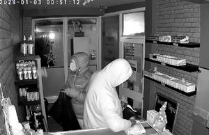 A still taken from CCTV footage at Oswestry Vapes