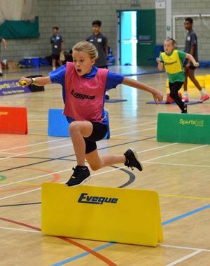 Athletics events underway at the Black Country School Games