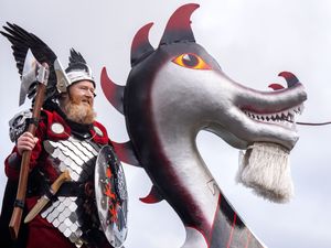 Supporting image for story: Crowds gather in Shetland for Up Helly Aa fire festival