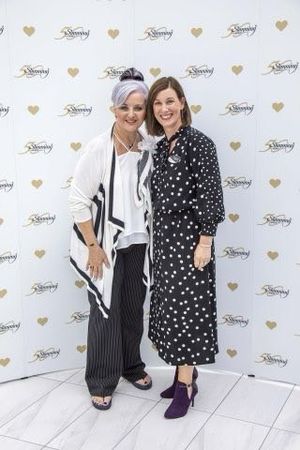 Caroline with Slimming World founder Margaret Miles Bramwell, OBE who died earlier this year.