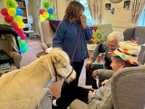 Supporting image for story: Horse-loving centenarian gets care home to pony up for his perfect 100th birthday party