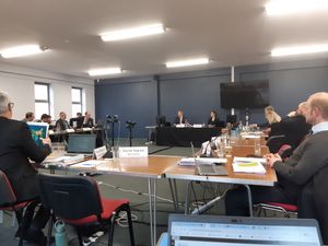 Day three of the local plan hearings at Meeting Point House in Southwater, Telford. Picture: LDRS