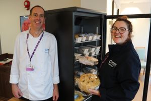 Andy with Telford College's Melissa Whitrick