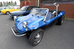 Beach buggies were a feature of the day