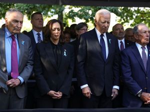 Supporting image for story: US commemorates 9/11 attacks with victims in focus – and politics in view