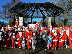 Supporting image for story: Dashing through the frost - Santas on the run