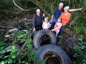 Supporting image for story: Outrage after 20 tyres dumped at Willenhall beauty spot