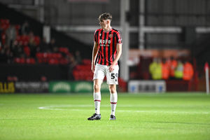 Walsall academy scholar Stan Straw made his home debut. alongside midfielder McLloyd Oben. (Image by Owen Russell)