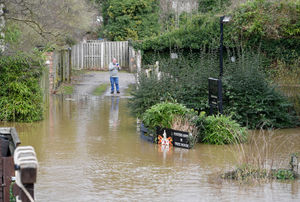 Flooding at the Boatyard Pub