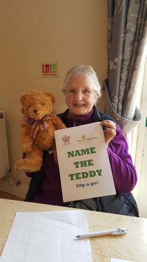 This year guests are asked to guess how many cherries there are in the cake!