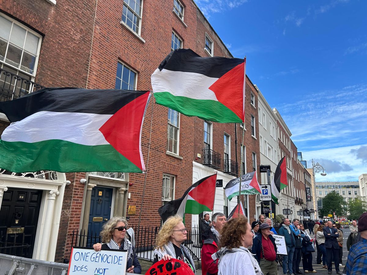 Thousands call for sanctions on Israel during Dublin rally
