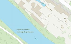 The application site is on the bank of the river Severn at Coalport. Picture: Telford & Wrekin Council