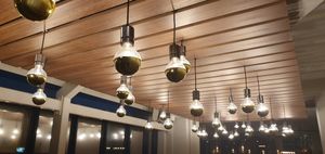 The area leading into the bar and restaurant was light, with an emphasis on style