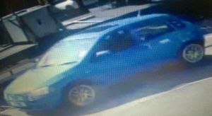 The light blue Vauxhall Corsa has a distinctive sun roof