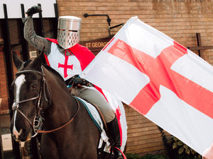 Supporting image for story: Knight saddles up for St George . . . in St Georges