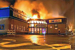 The blaze at the bowling alley