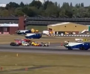 Emergency services could be seen working at the scene