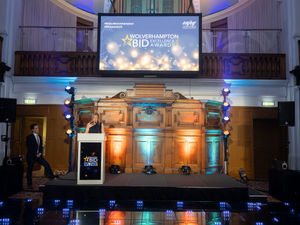 Cherry Shine, Wolverhampton BID managing director, at the Wolverhampton BID Excellence Awards 2025 at the Grand Palace