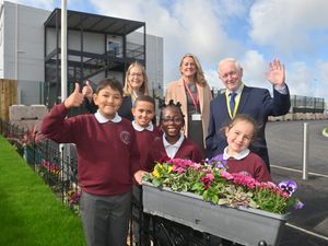 Supporting image for story: Celebrations as new Telford primary school opens at last inside temporary facility