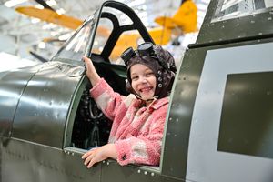 During the Battle of Britain Big Weekend there will be a chance to sit in a replica Spitfire cockpit. Picture: Bob Greaves