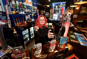 Ye Old Foundry pub, Dudley. Manager Chrissie Love