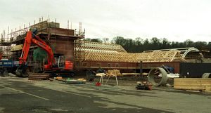 Rolfe Street baths being rebuilt brick-by-brick at the Black Country Living Museum thanks to a £2.96 million lottery grant