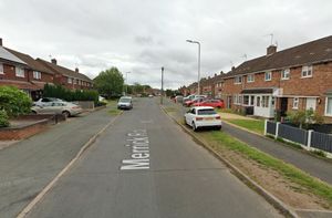 The man was allegedly spotted with a machete in Merrick Road, Wednesfield. Photo: Google